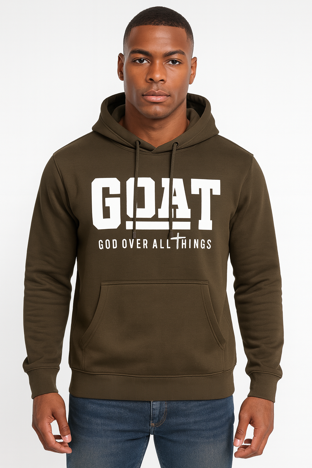 Golden Brown – Premium Sweatshirt Hoodie - HD Print – oneonthread.com