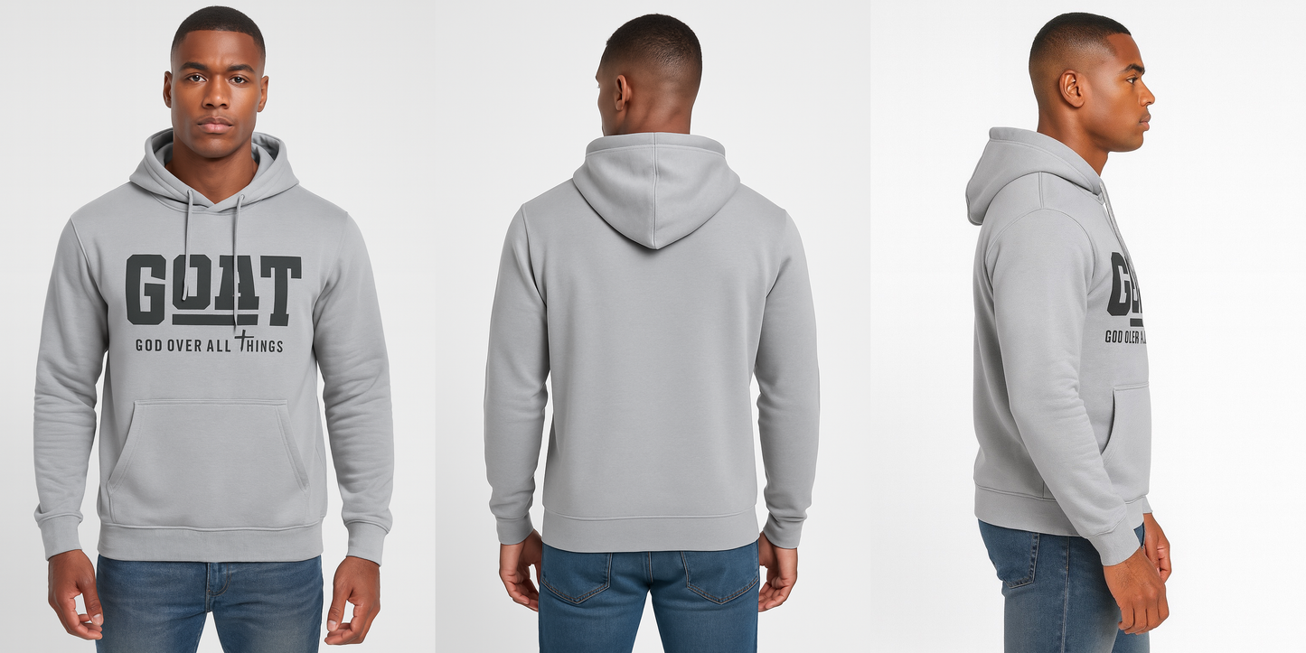 Light Grey Premium Sweatshirt Hoodie – HD Print Finish