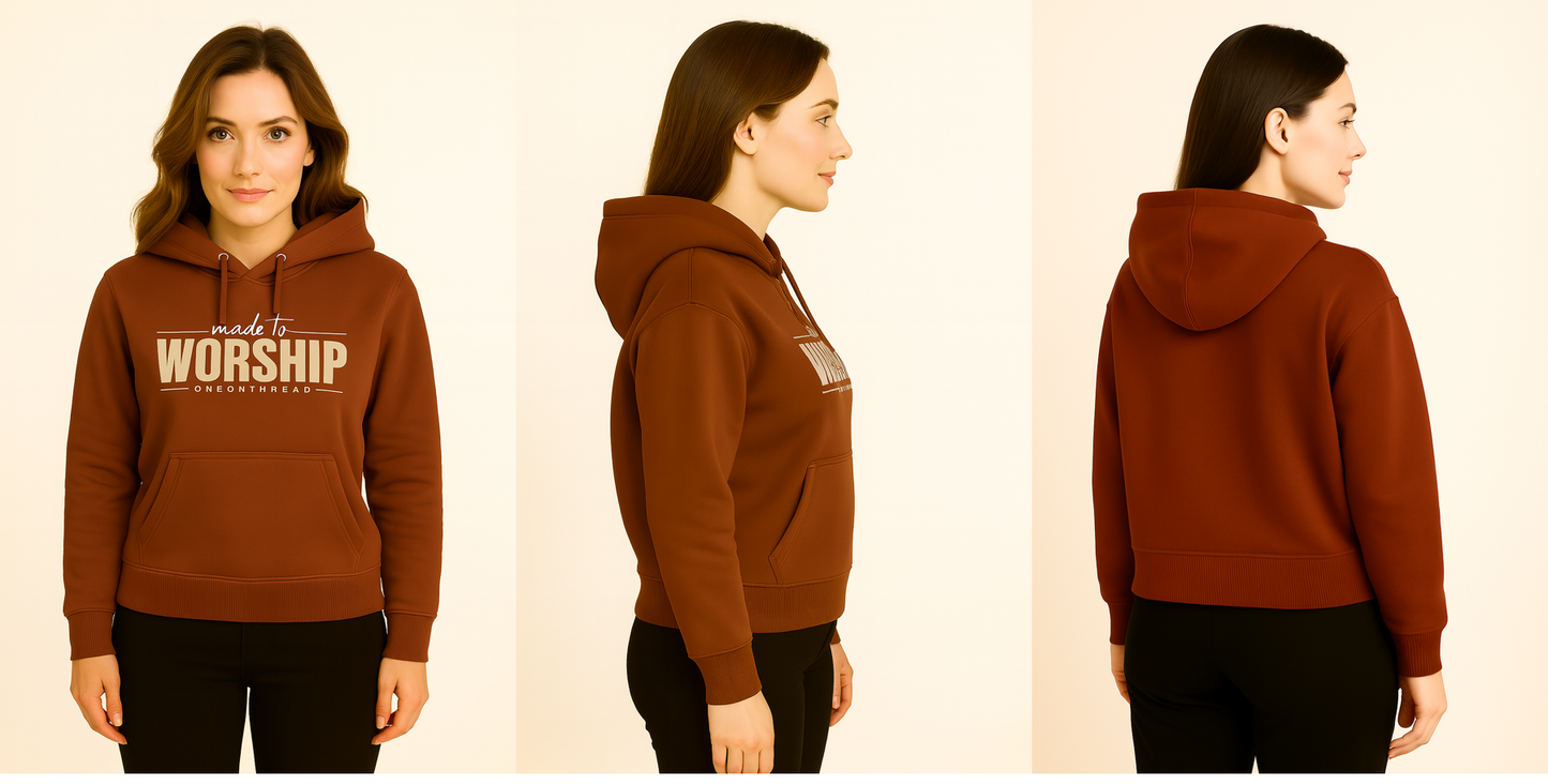 Rich Rust Brown – Premium Sweatshirt Hoodie - HD Print