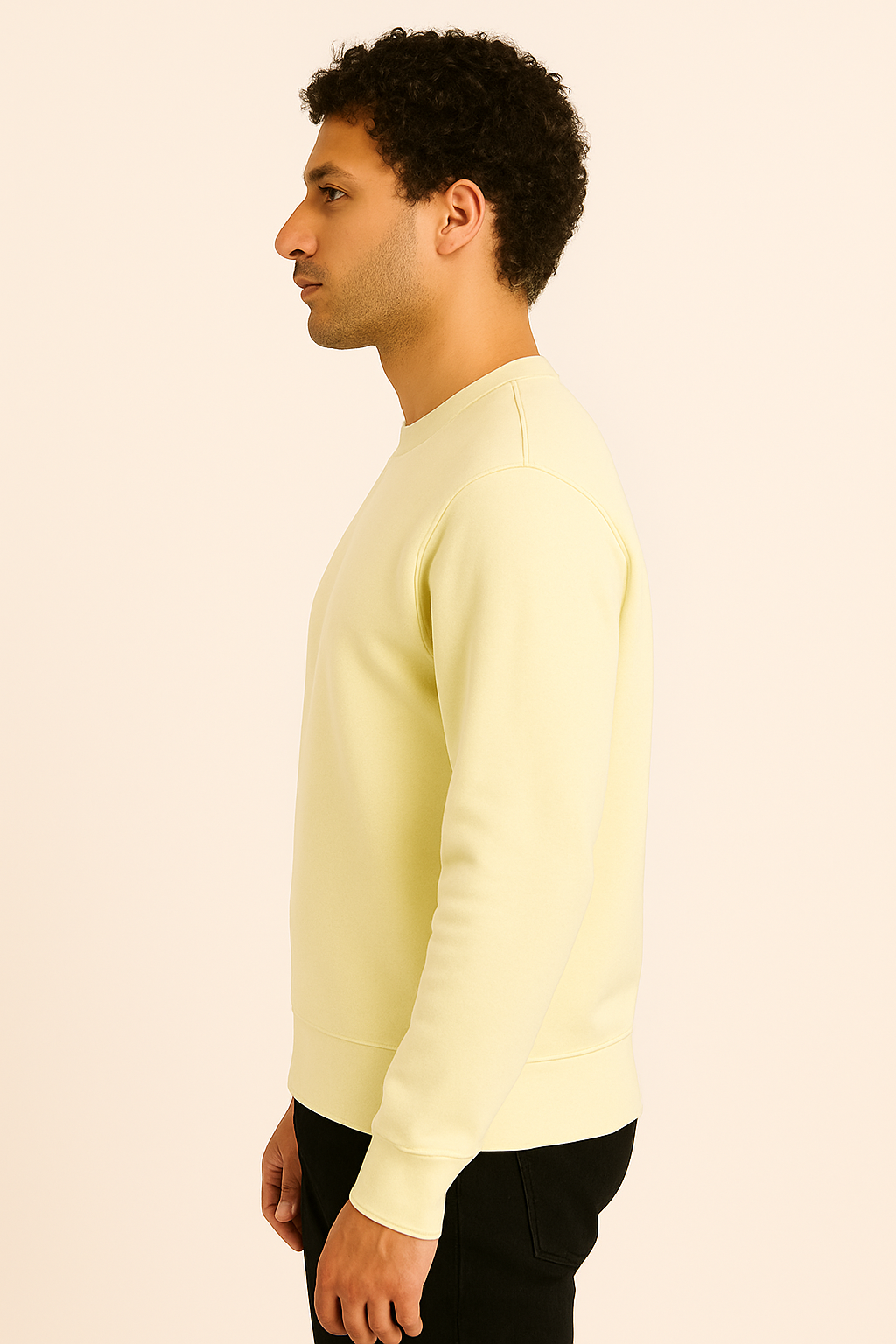 Premium off-White Round neck Sweatshirt – Minimal & Timeless