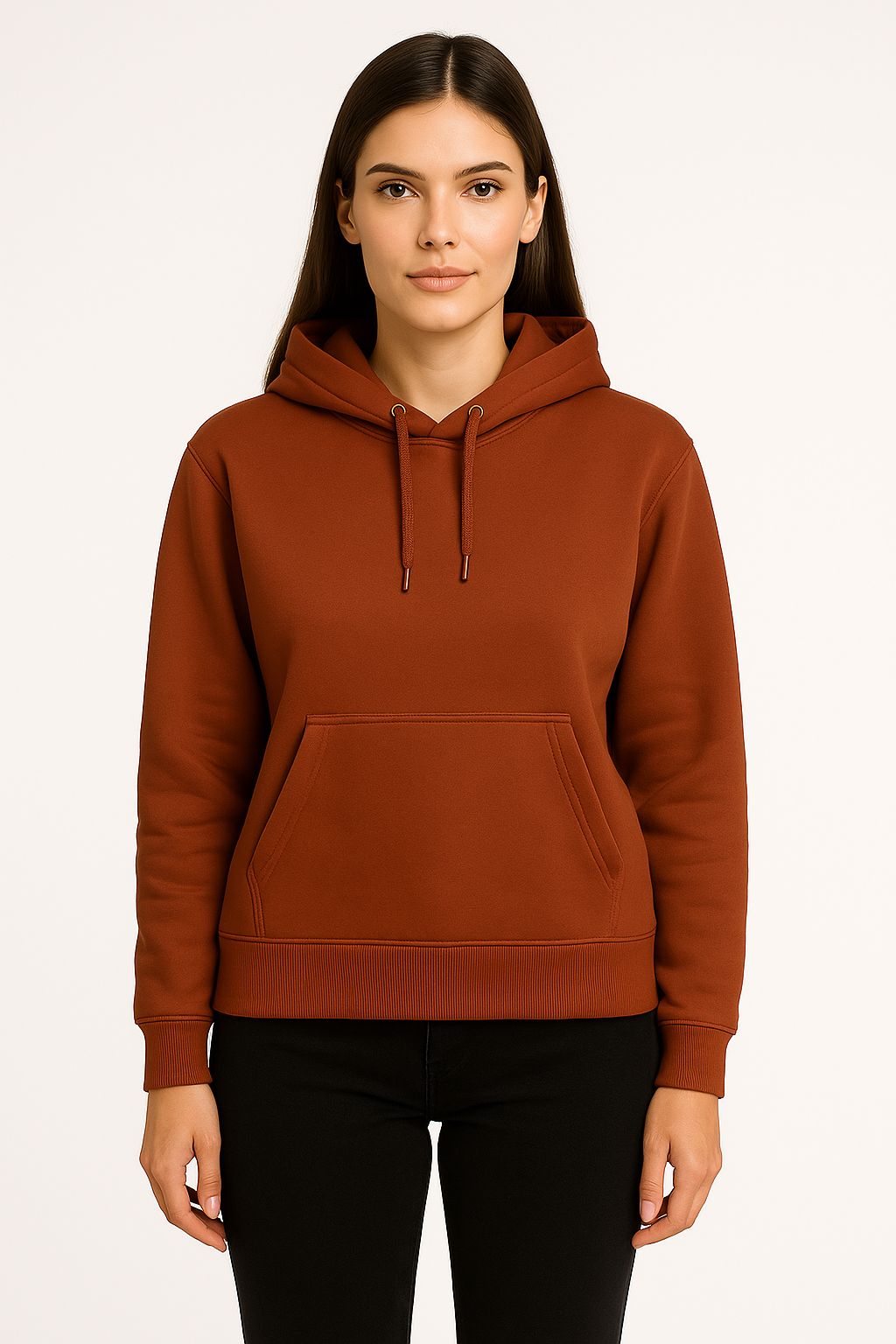 Rich Rust Brown – Premium Sweatshirt Hoodie