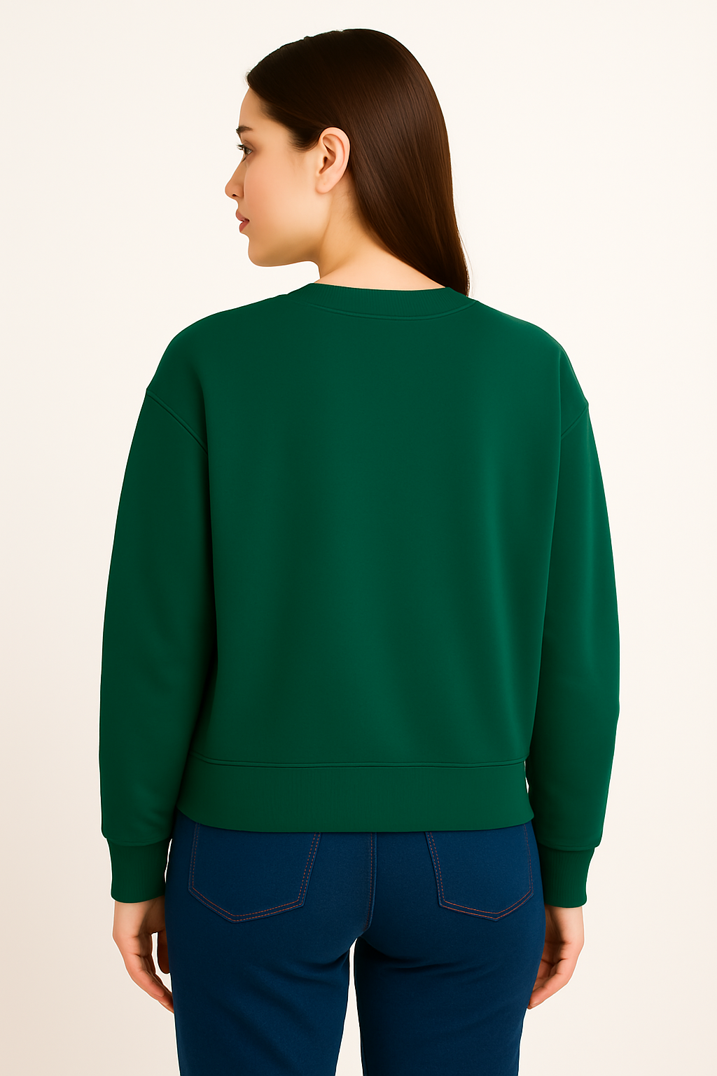 Sea Green Classic Sweatshirt – Timeless Style, Luxury Comfort