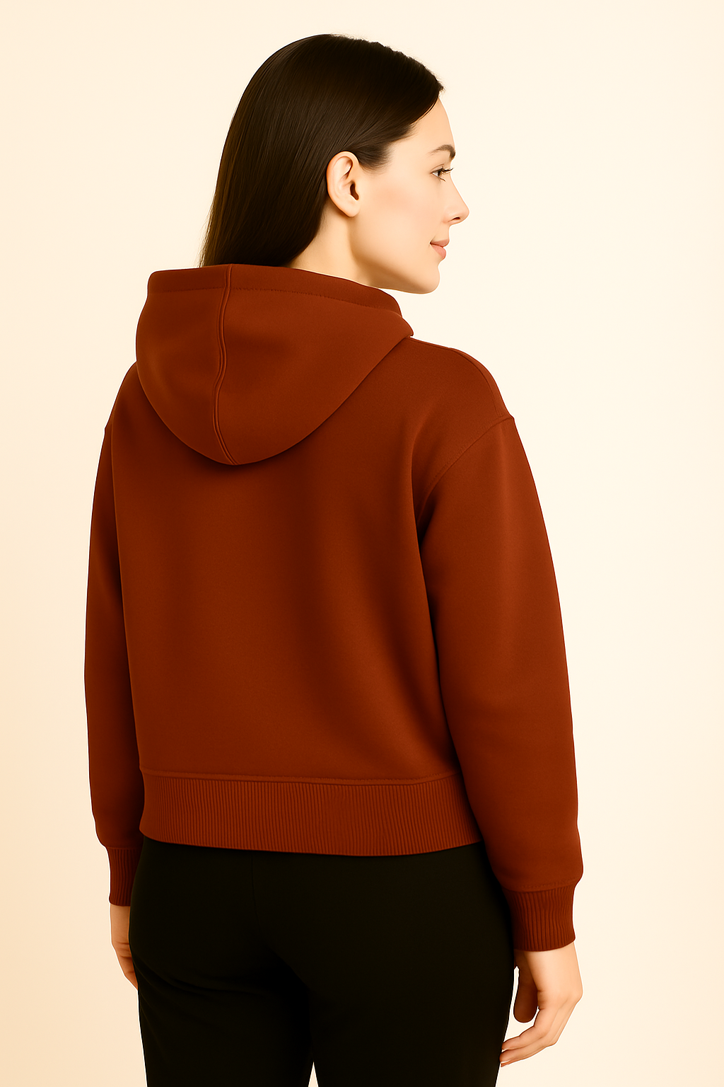 Rich Rust Brown – Premium Sweatshirt Hoodie - HD Print