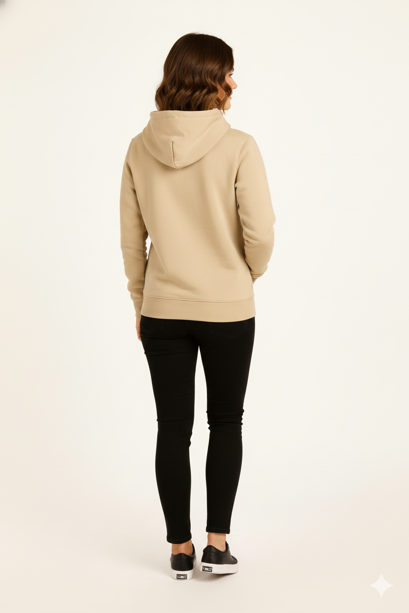 Beige β Premium Sweatshirt Hoodie - HD Print