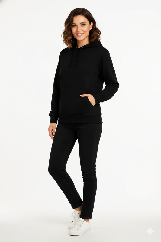 Pure Black β Premium Sweatshirt Hoodie
