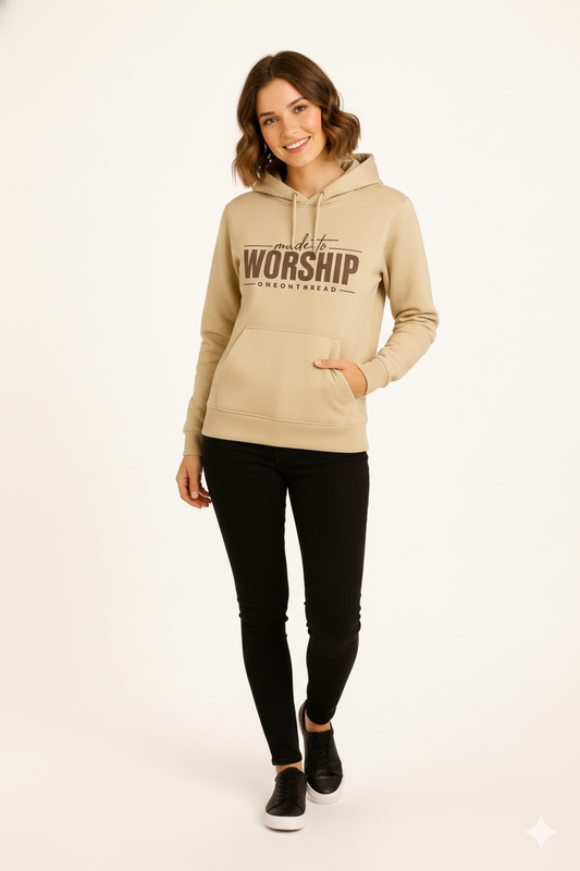 Beige β Premium Sweatshirt Hoodie - HD Print