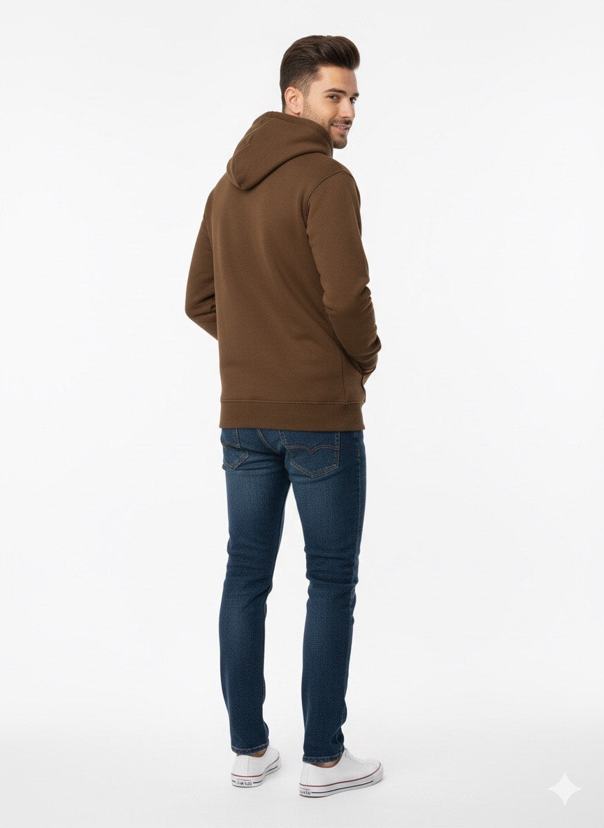 Coffee Brown – Premium Sweatshirt Hoodie - HD Print