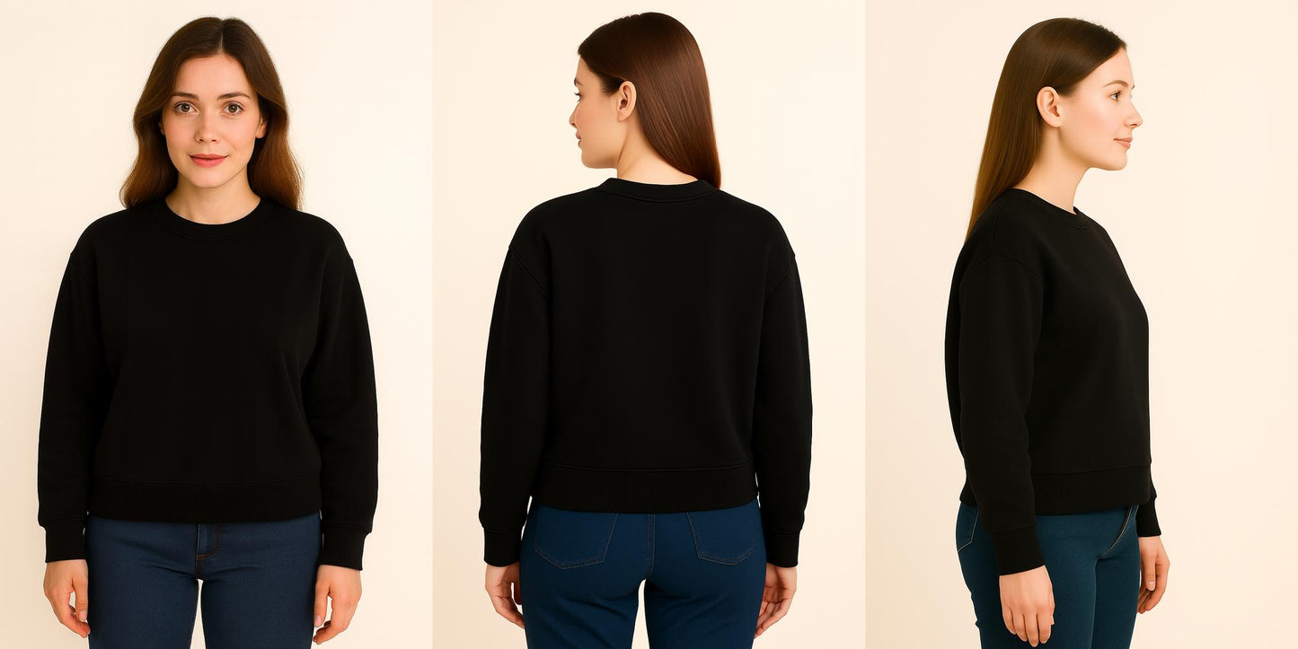 Black Premium Sweatshirt – Timeless Style, Luxury Comfort