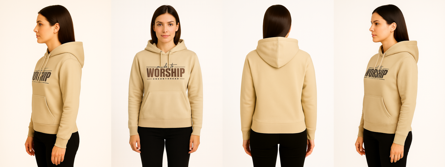 Beige – Premium Sweatshirt Hoodie - HD Print