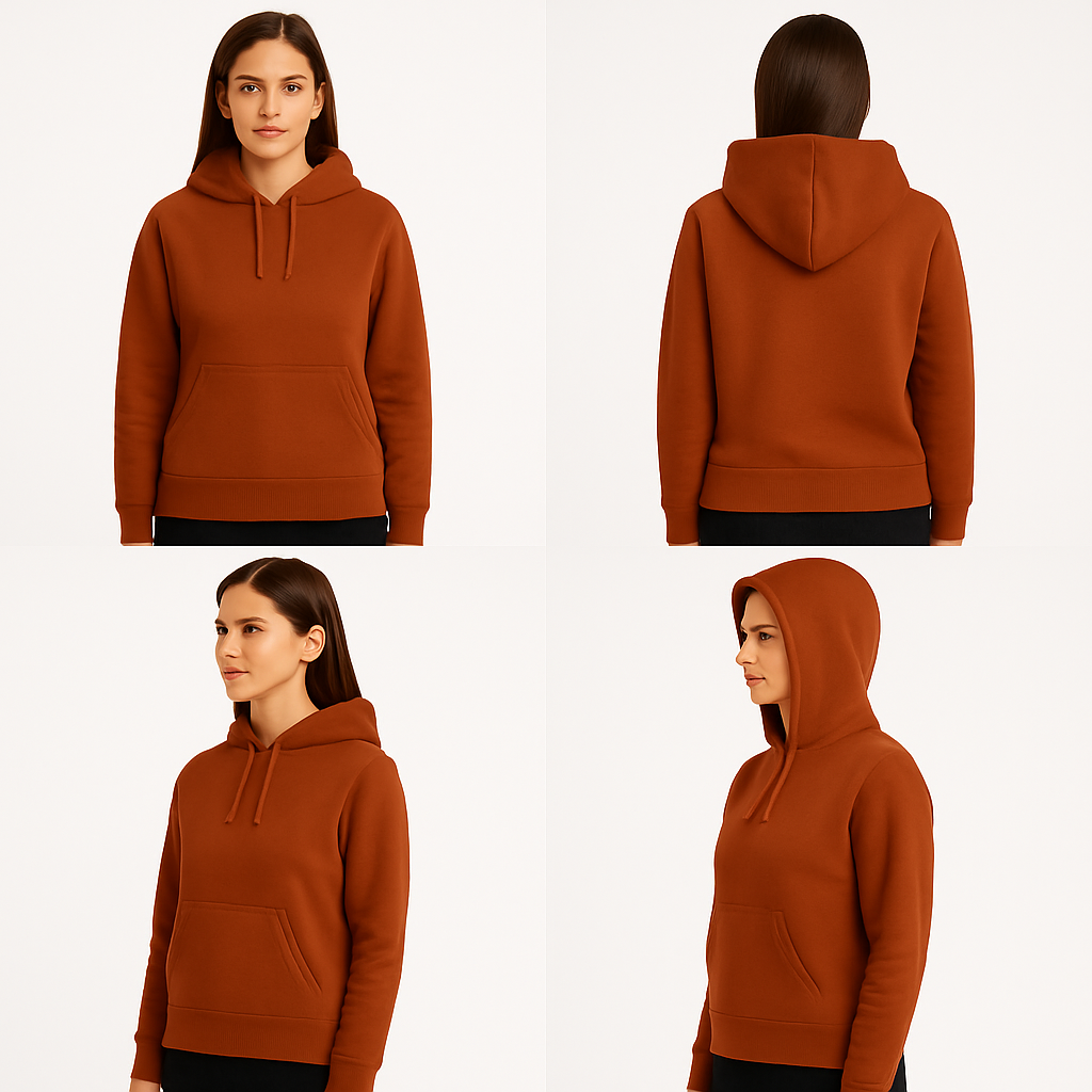 Rich Rust Brown – Premium Sweatshirt Hoodie
