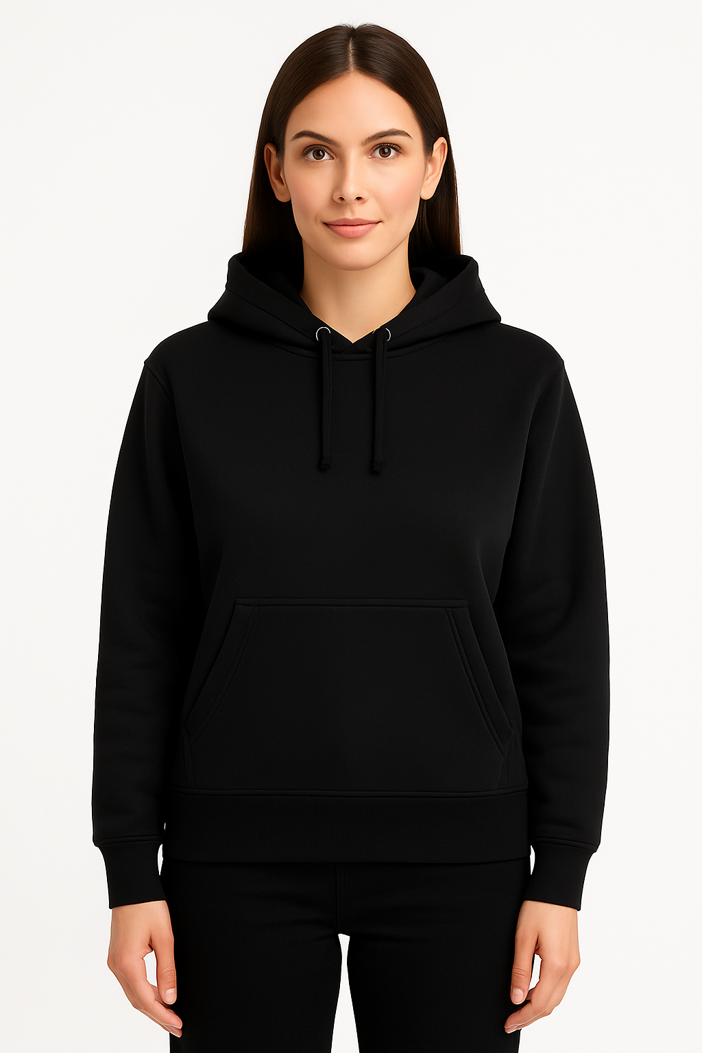 Pure Black – Premium Sweatshirt Hoodie