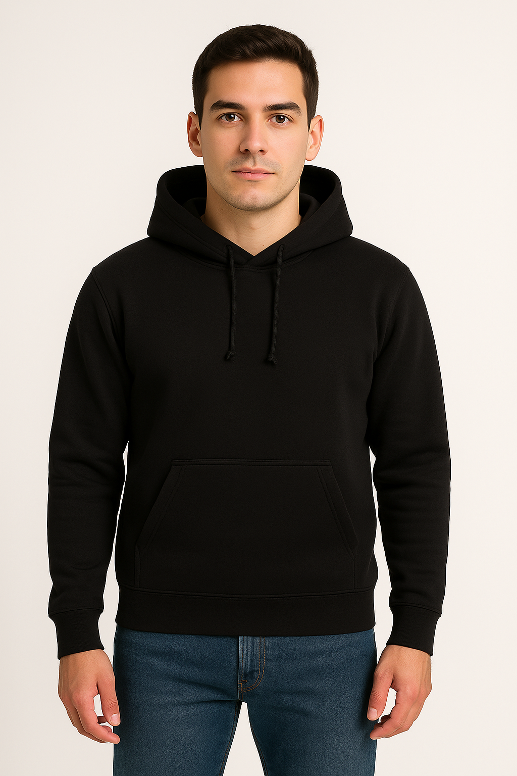 Pure Black – Premium Sweatshirt Hoodie