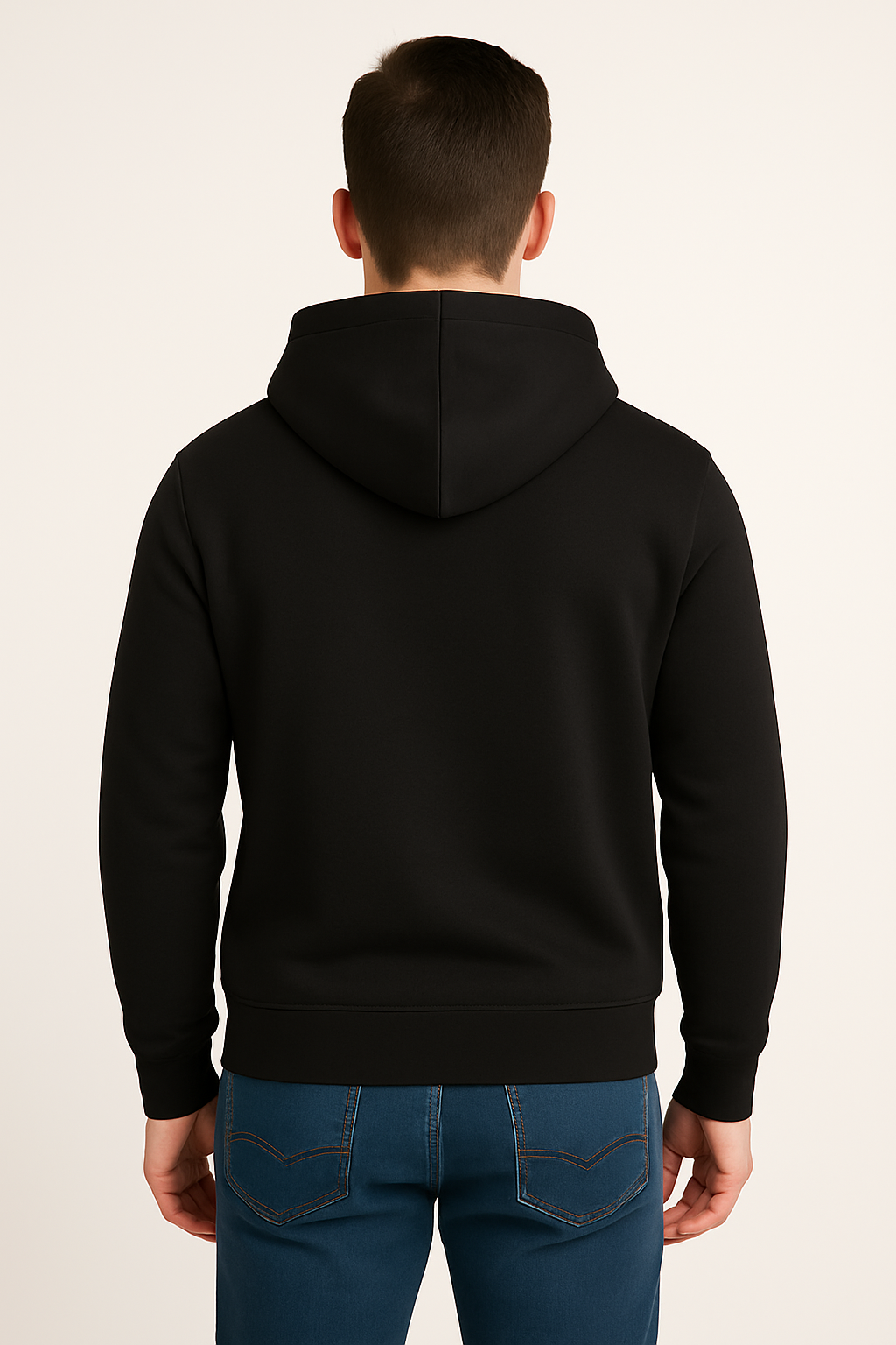 Pure Black – Premium Sweatshirt Hoodie