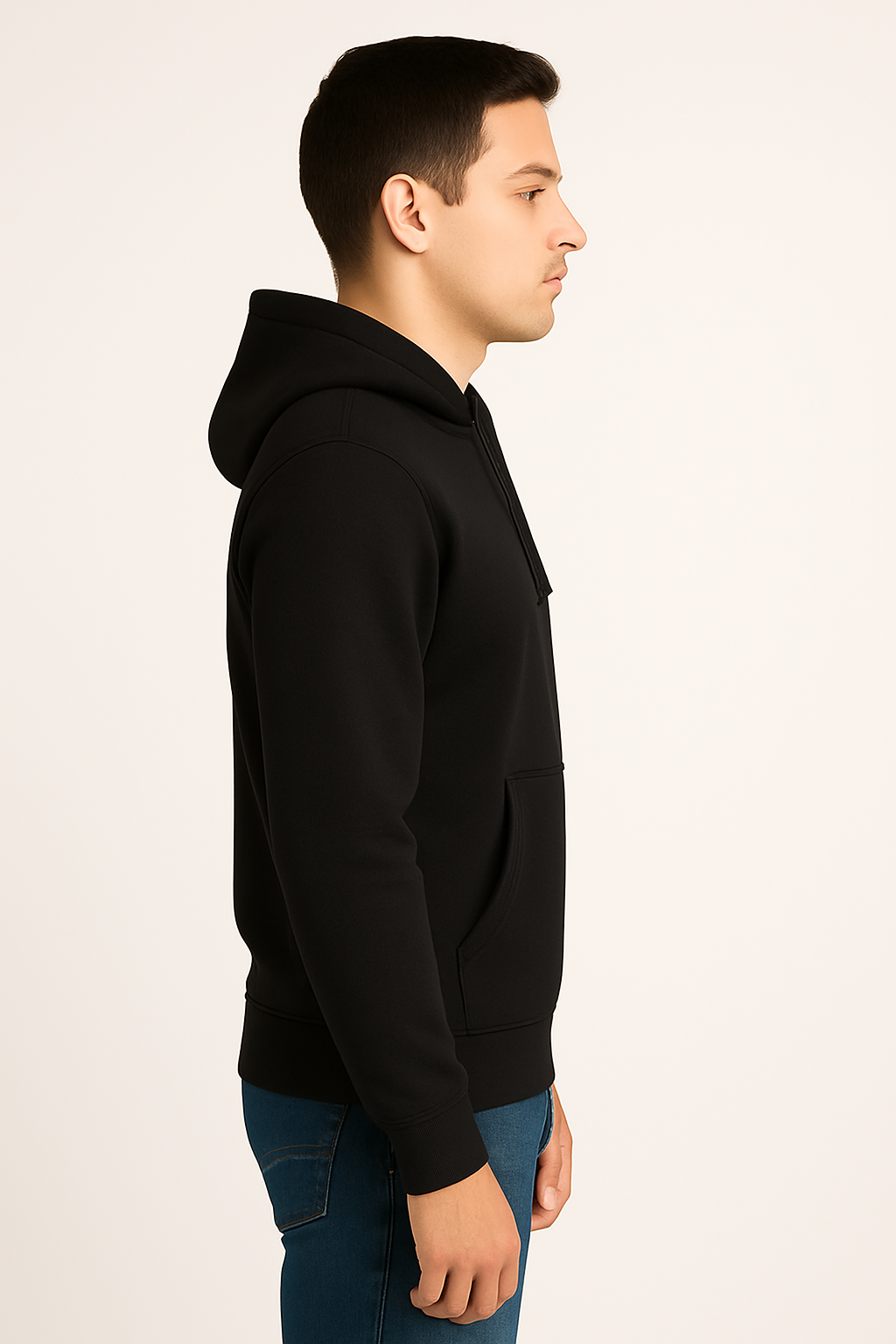 Pure Black – Premium Sweatshirt Hoodie