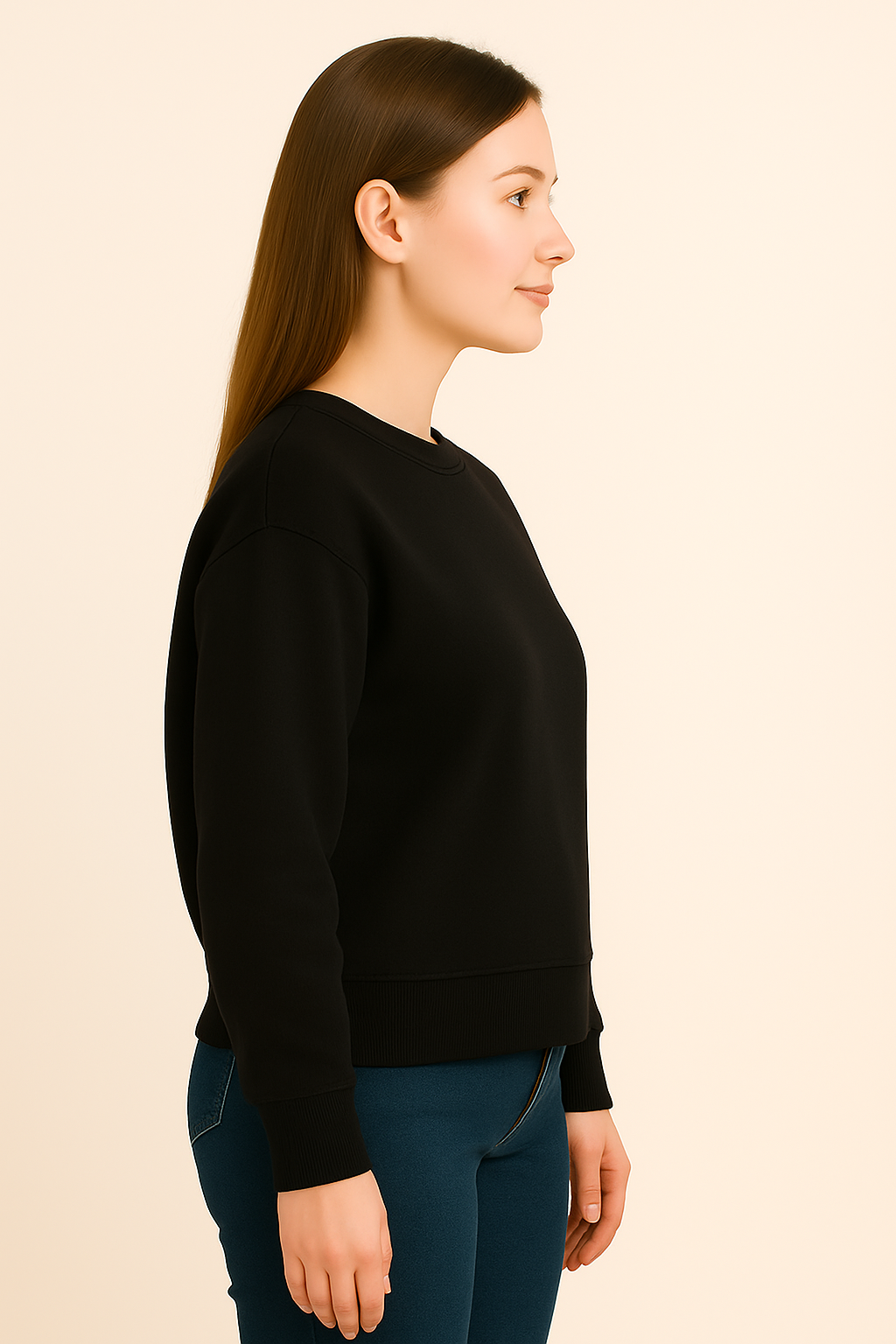 Black Premium Sweatshirt – Timeless Style, Luxury Comfort
