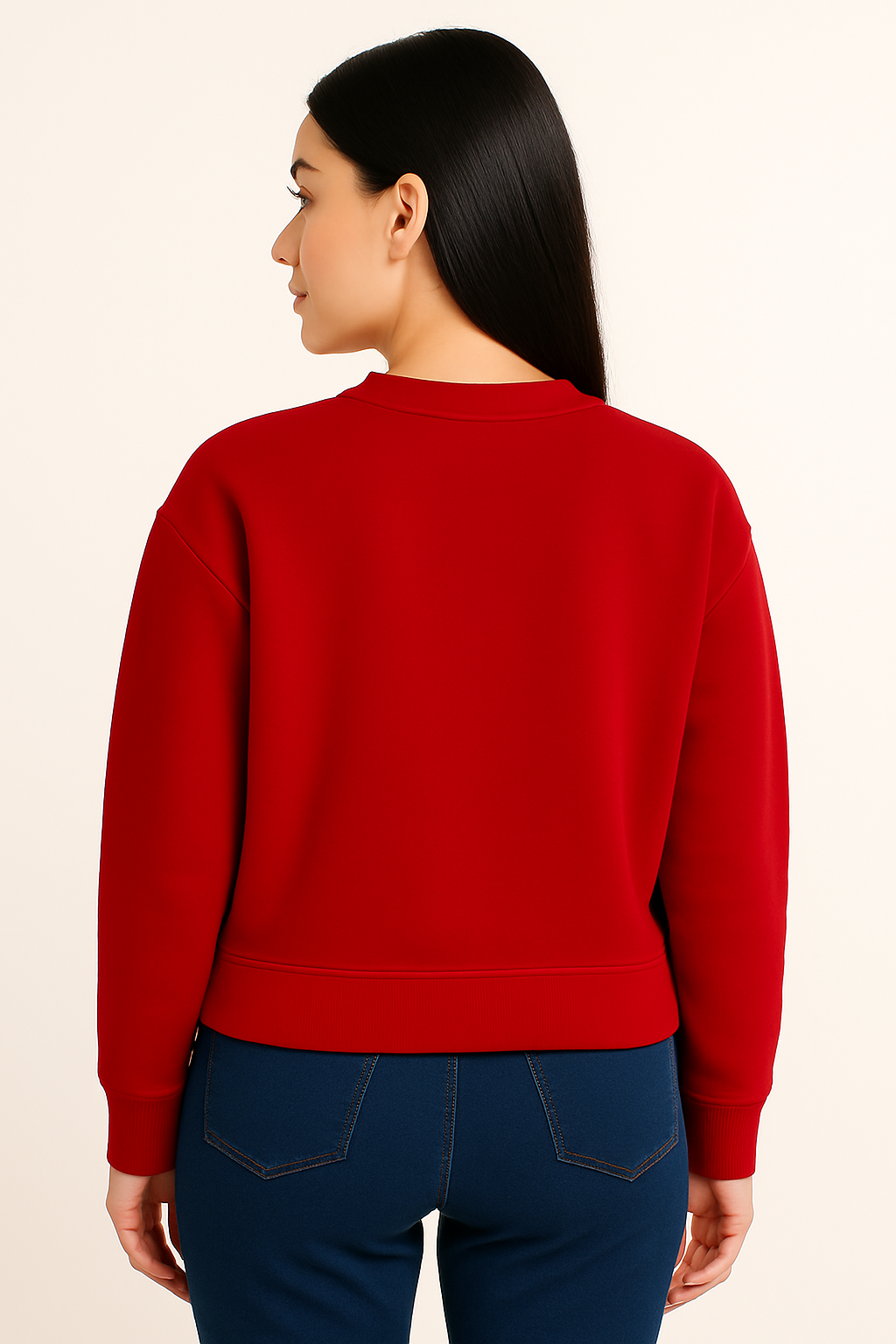 Red Premium Sweatshirt – Timeless Style, Luxury Comfort