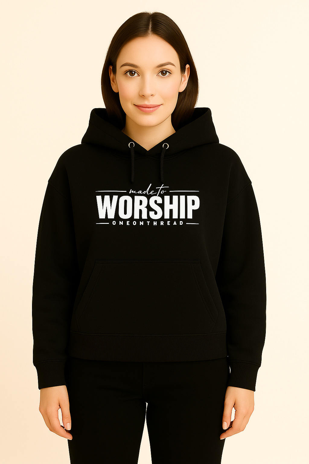 Pure Black – Premium Sweatshirt Hoodie - HD Print