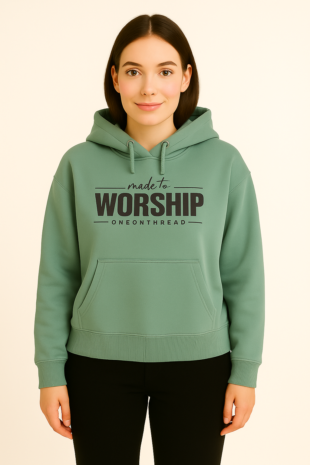 Pastel Green – Premium Sweatshirt Hoodie - HD Print