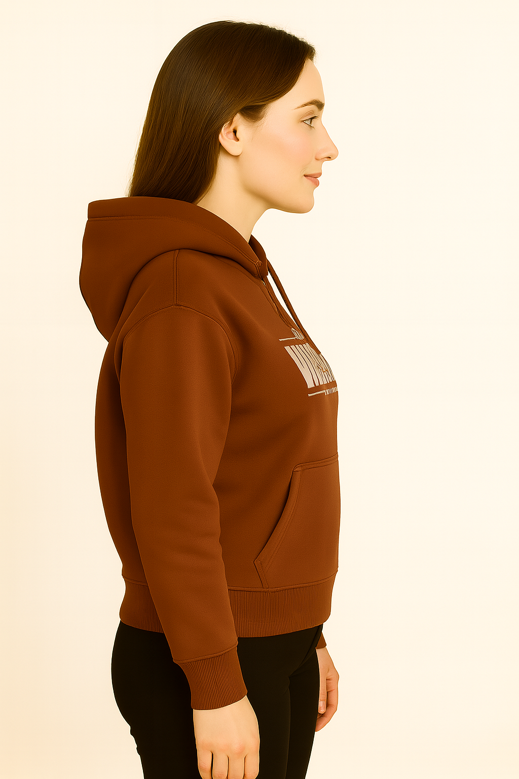 Rich Rust Brown – Premium Sweatshirt Hoodie - HD Print