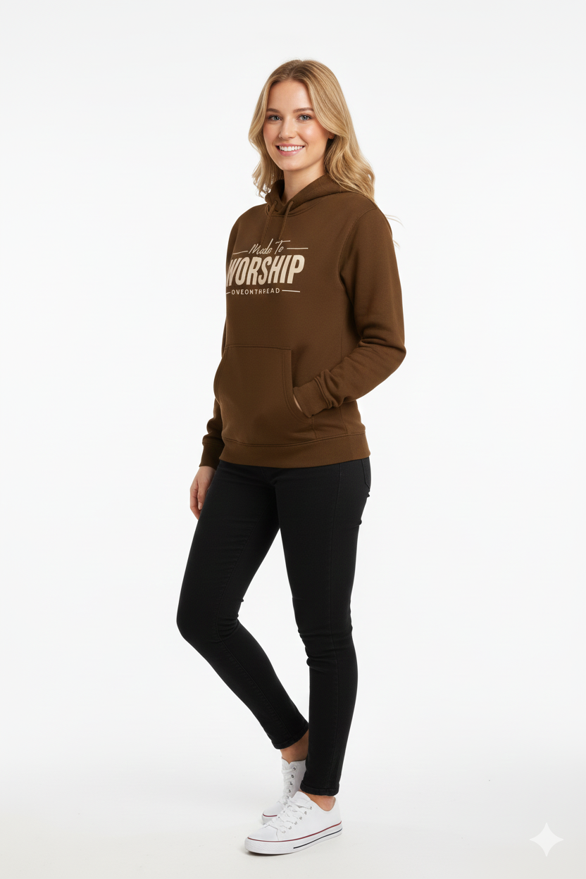 Deep Brown – Premium Sweatshirt Hoodie - HD Print