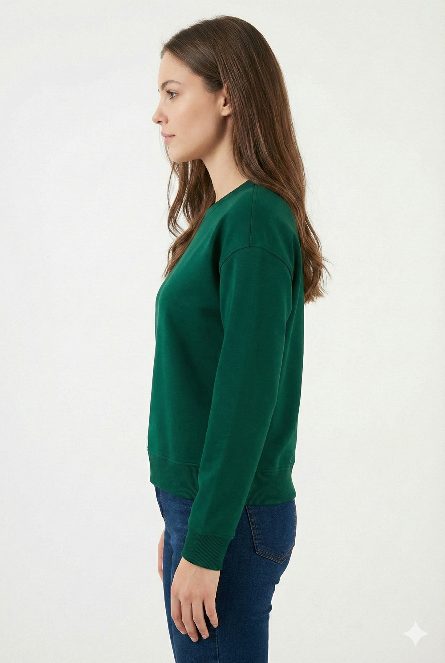 Sea Green Classic Sweatshirt – Timeless Style, Luxury Comfort