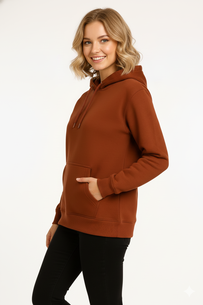 Rich Rust Brown – Premium Sweatshirt Hoodie
