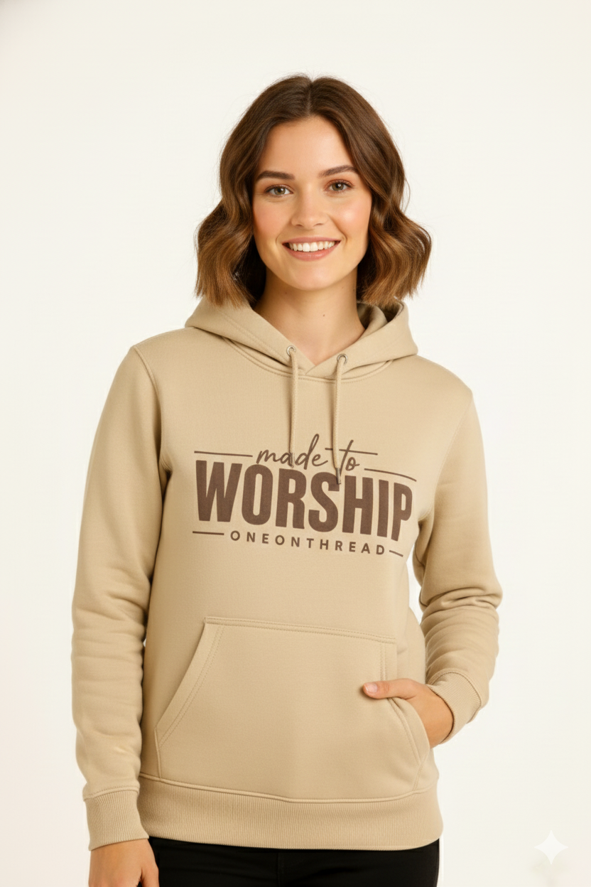 Beige – Premium Sweatshirt Hoodie - HD Print