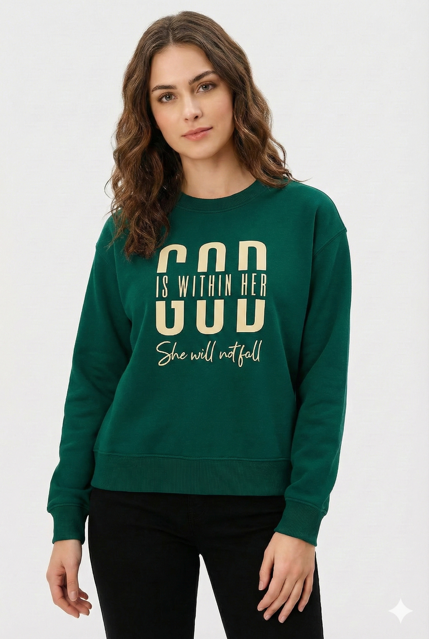 Sea Green Premium Sweatshirt – Luxury Comfort, Motivational HD Print