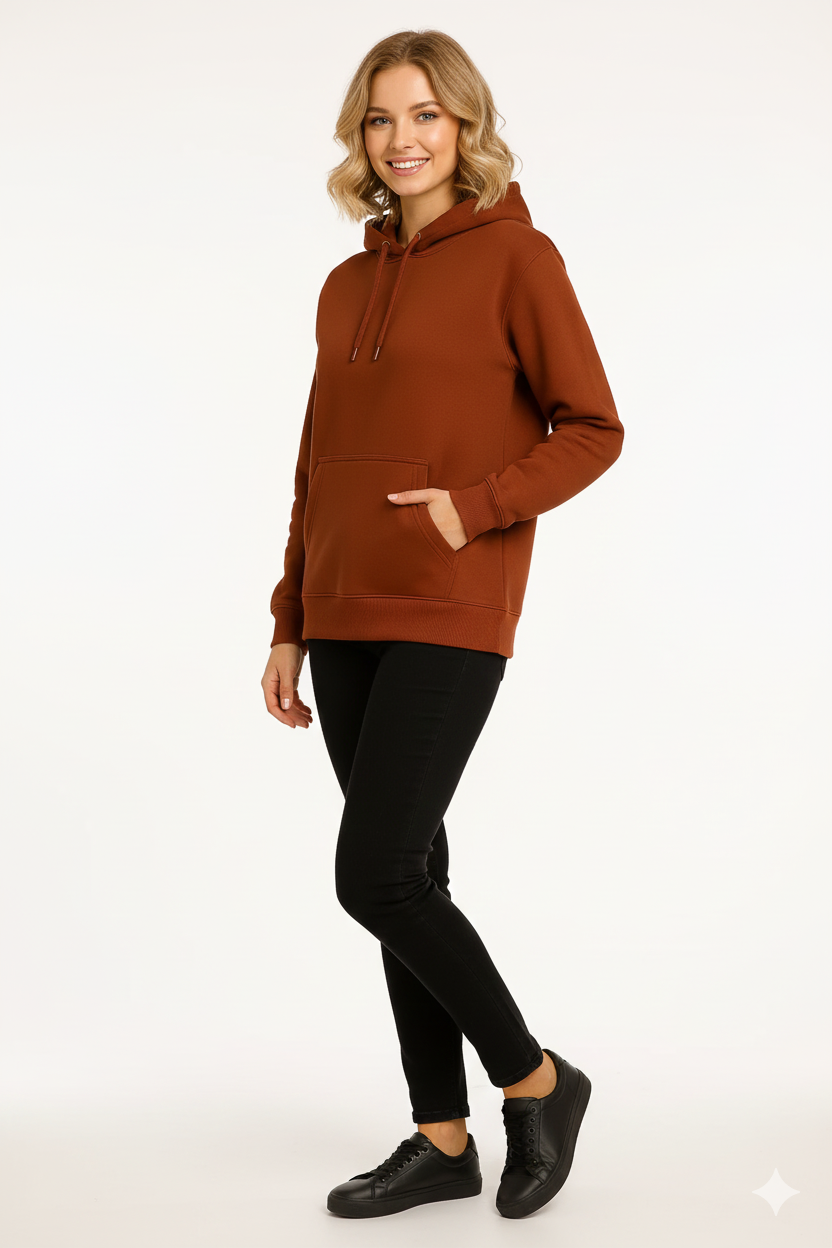 Rich Rust Brown – Premium Sweatshirt Hoodie
