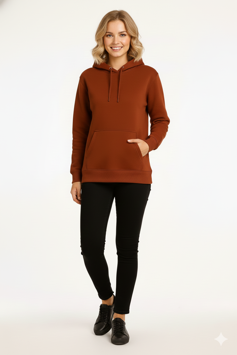 Rich Rust Brown – Premium Sweatshirt Hoodie