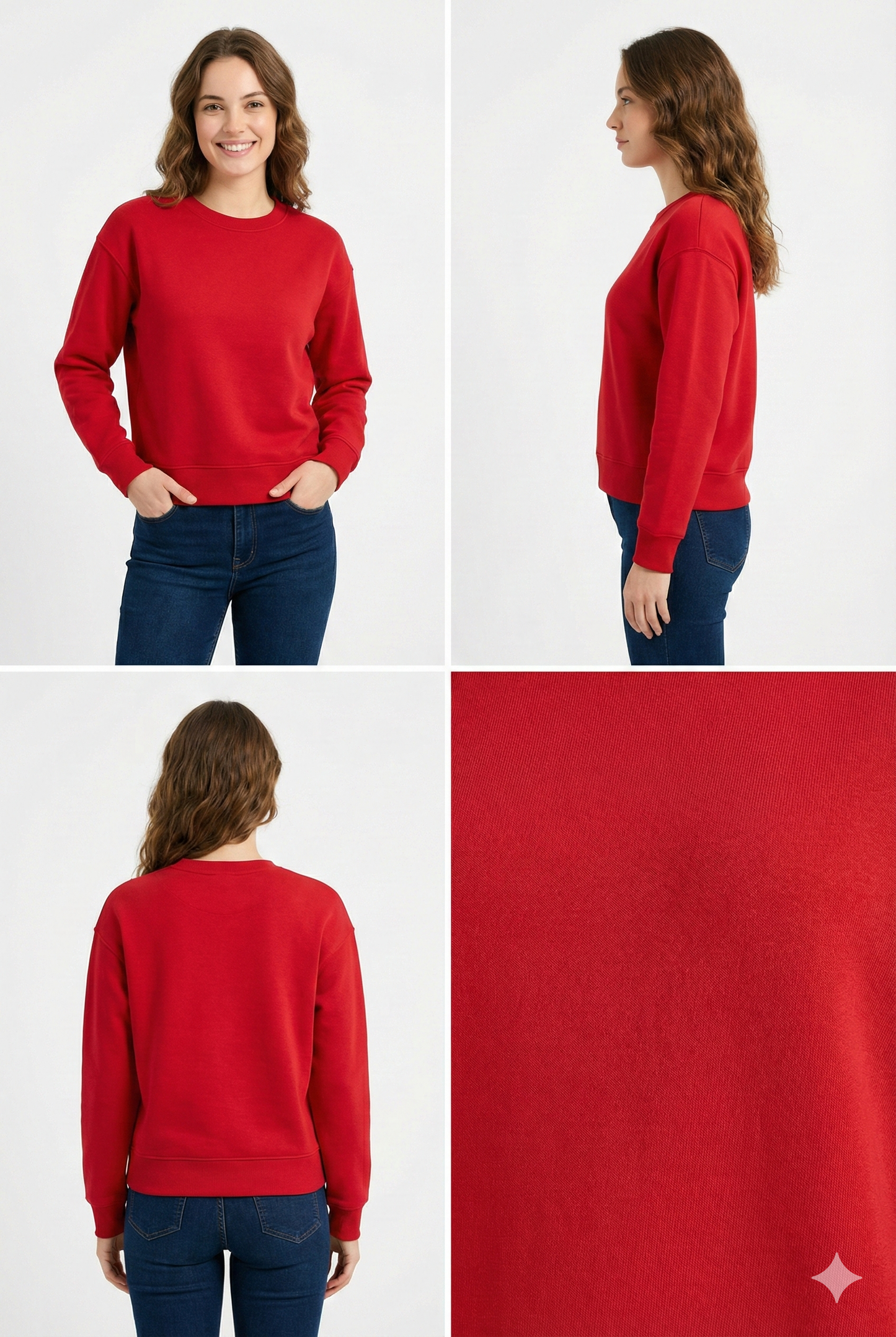 Red Premium Sweatshirt – Timeless Style, Luxury Comfort