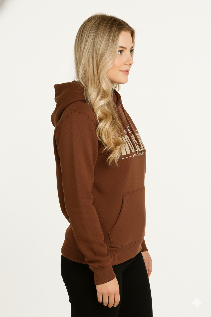 Rich Rust Brown – Premium Sweatshirt Hoodie - HD Print