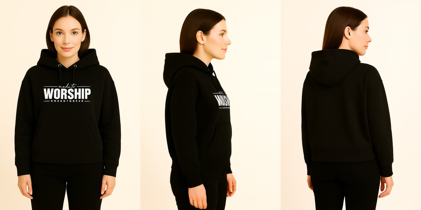 Pure Black – Premium Sweatshirt Hoodie - HD Print