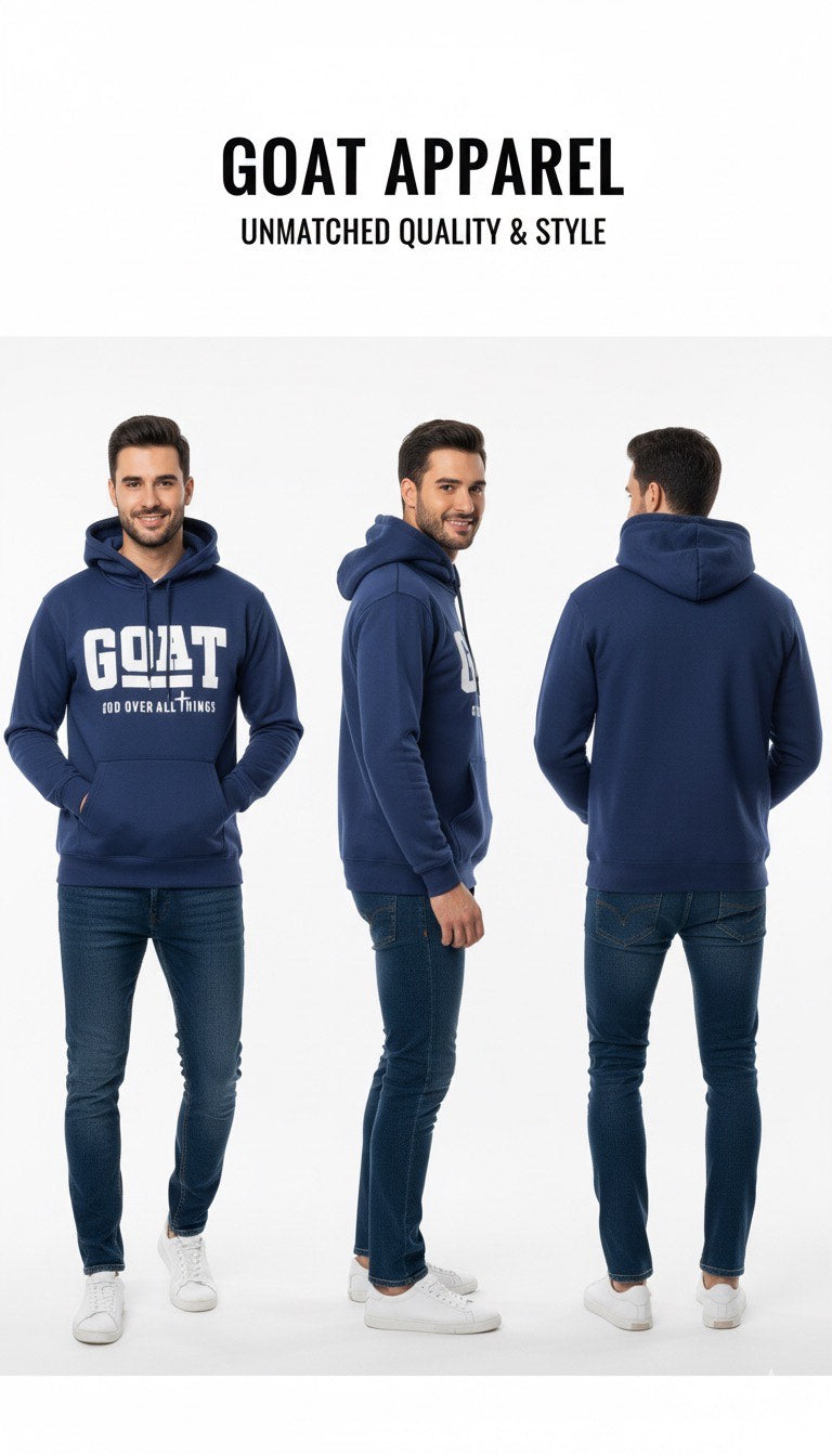Navy Blue – Premium Sweatshirt Hoodie - HD Print