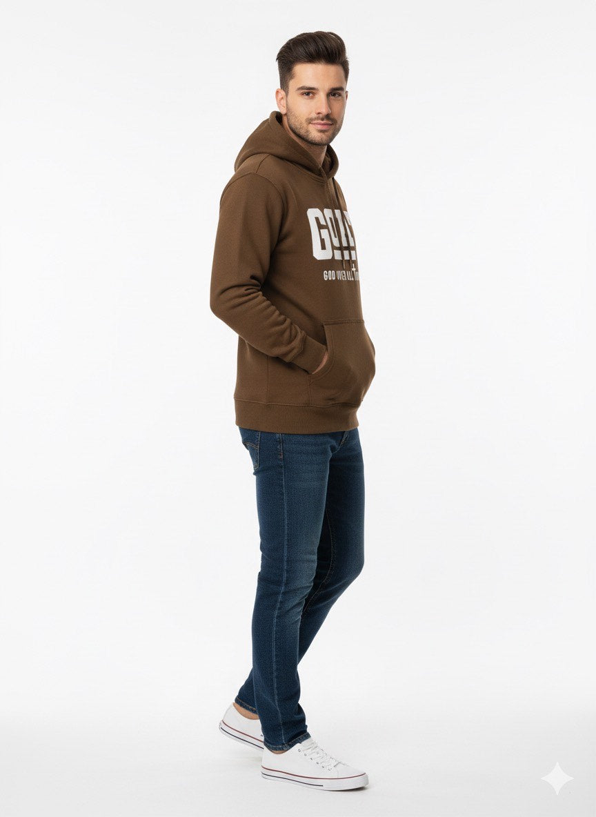 Coffee Brown – Premium Sweatshirt Hoodie - HD Print