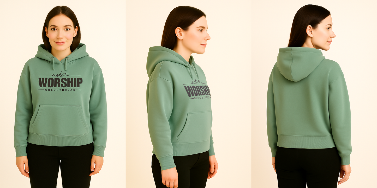 Pastel Green – Premium Sweatshirt Hoodie - HD Print