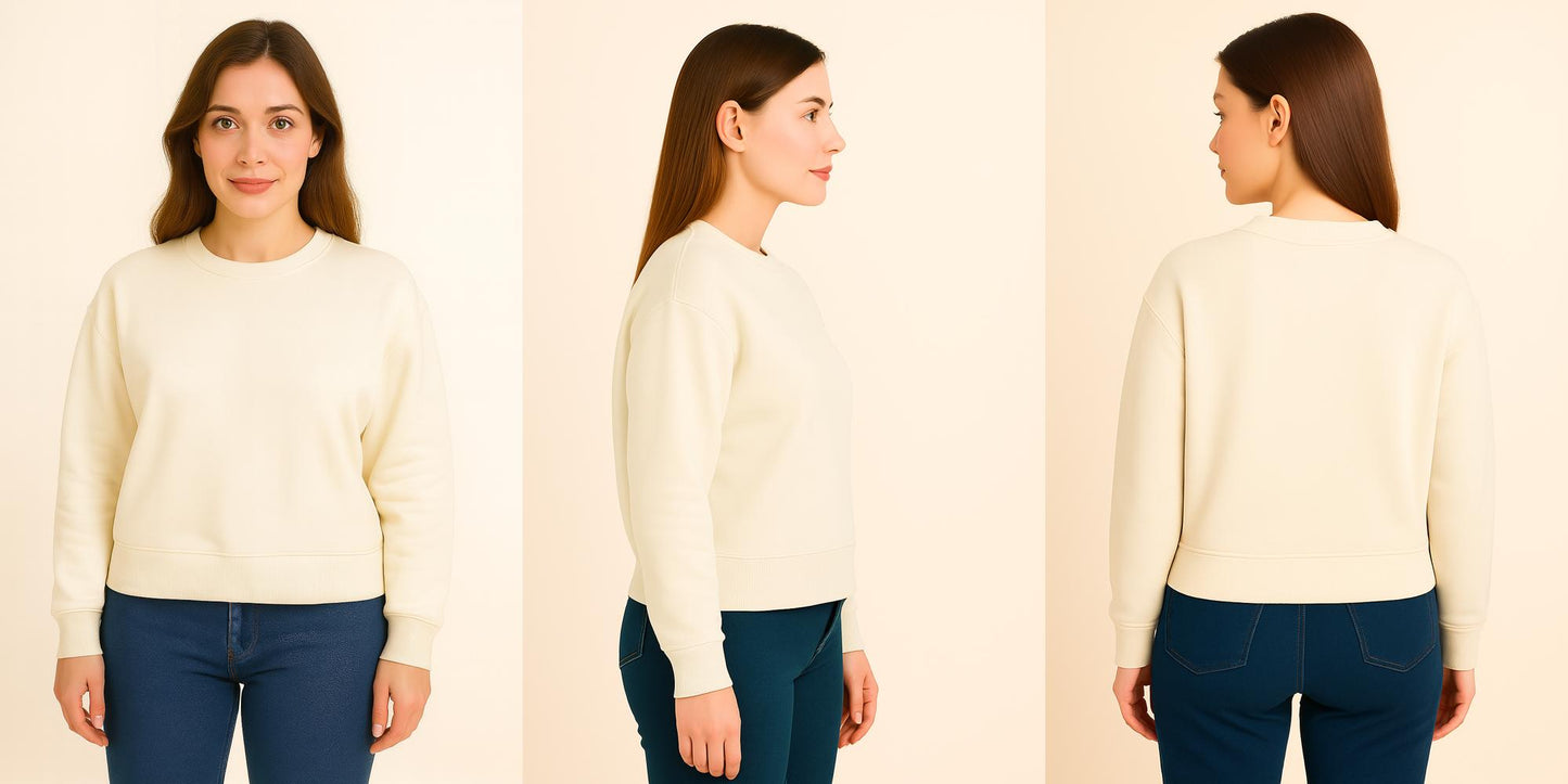 Off White Premium Sweatshirt – Timeless Style, Luxury Comfort